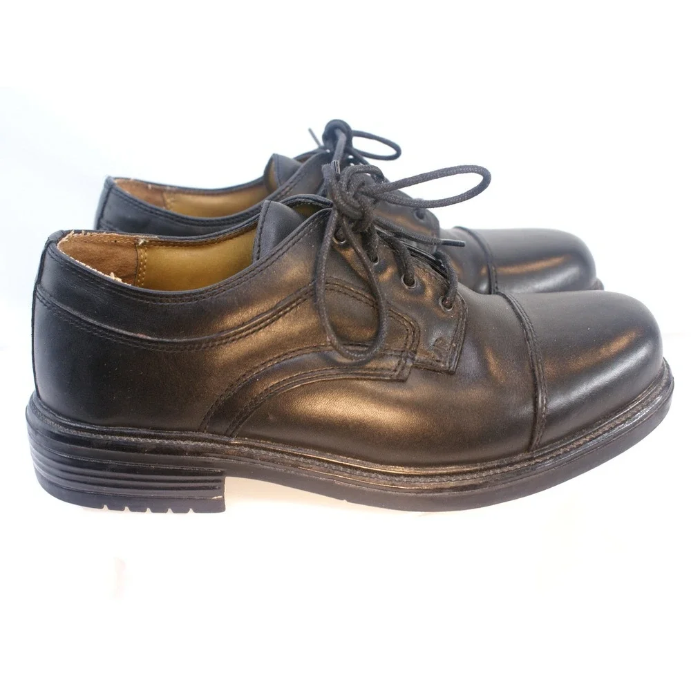 Nunn Bush Mens Black Leather Cap‎ Toe Oxford Dress Shoes 81106-57 Size 9M